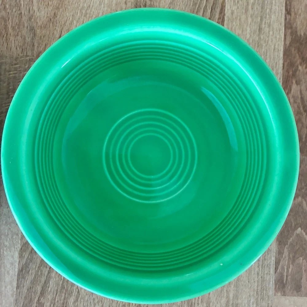 Vtg Fiesta Fruit Bowls Turquoise Blue Shamrock Green Set of 2 Home Laughlin USA
